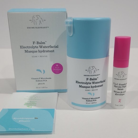 BNIB ✅ Drunk Elephant F-BALM Electrolyte Waterfacial Masque ✨NIB - Picture 10 of 16